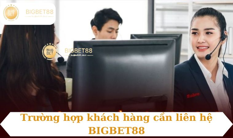 Trường hợp khách hàng cần liên hệ BIGBET88